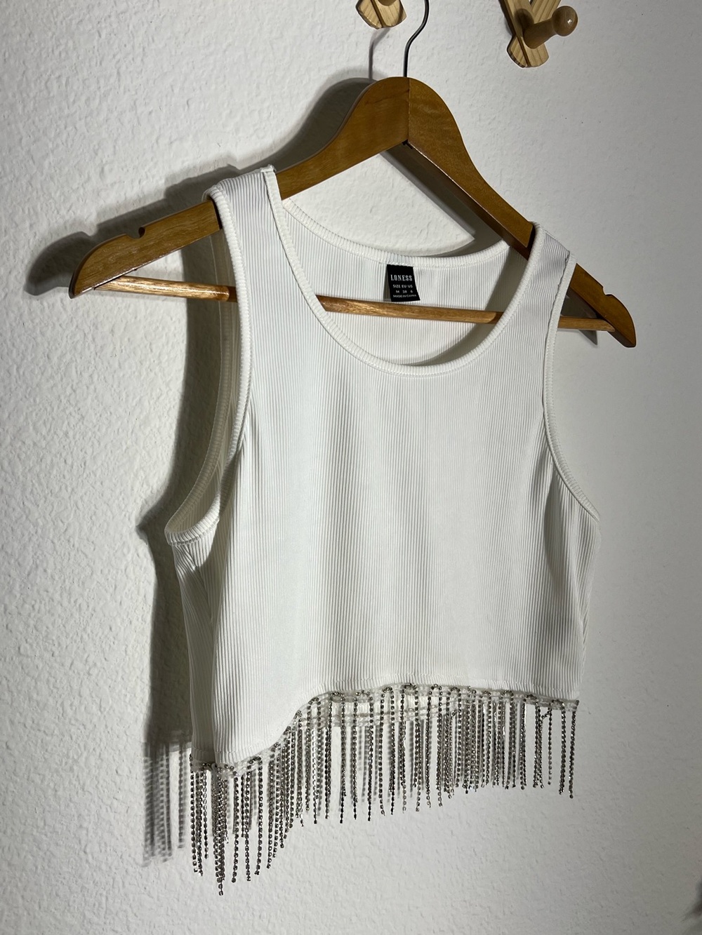 LONESS • rhinestone crop tank
